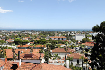 Fototapeta na wymiar Aussicht vom Gerichtshaus des Santa Barbara Country, Santa Barbara, Kalifornien, Vereinigte Staaten, USA, Nordamerika