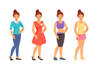 Clothing styles vector