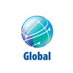 vector logo globe
