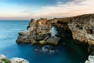 Tulenovo stone arc at Black sea.