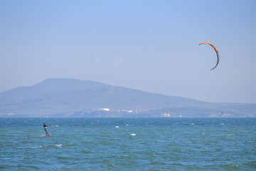 Kite surf on black sea