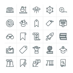 Modern Simple Set of science, bookmarks, education Vector outline Icons. ..Contains such Icons as  money,  flask,  plant,  book, education and more on white background. Fully Editable. Pixel Perfect.