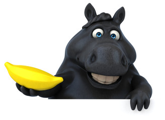 Fun horse - 3D Illustration