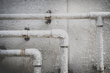 Old metal water pipe
