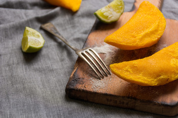 Colombian empanadas, made of meat and fried in oil.
