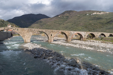 Roman stone bridge, Taggia, Liguria, Italy