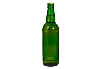 Bottle of beer isolated on white background