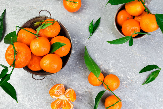 Tangerines background. Delicious and beautiful Citrus.