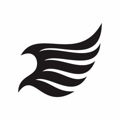 Wings Logo Vector Silhouette