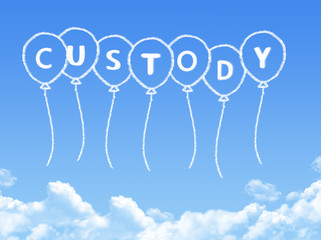 Cloud shaped as custody Message