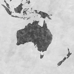 Australia Map Sketch
