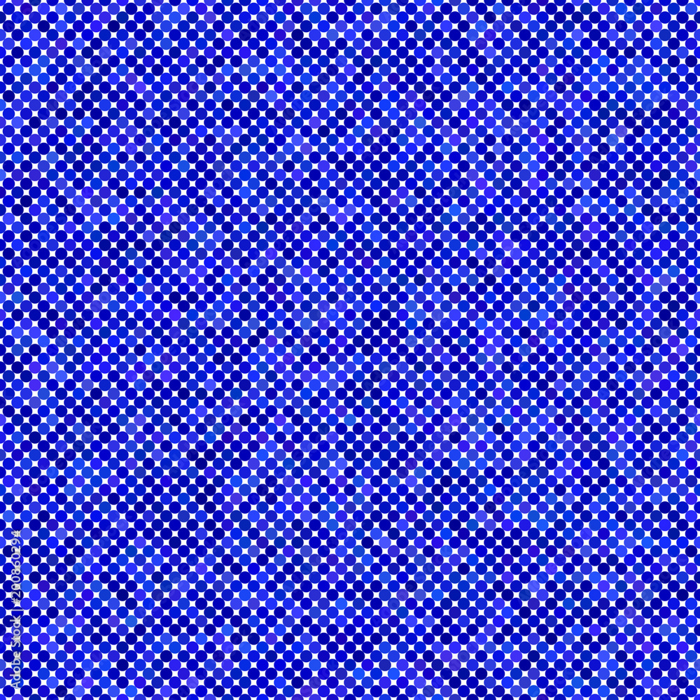 Poster blue seamless dot pattern background - abstract vector graphic design
