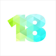 Presentation. Abstract vector set of modern horizontal templates with colourful polygonal shapes