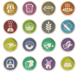 Fototapeta premium bakery icon set