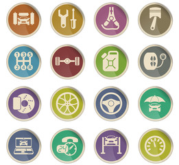 Fototapeta premium car service icon set