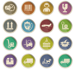 delivery icon set