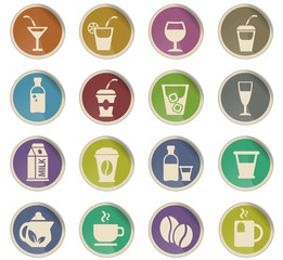 drinks icon set