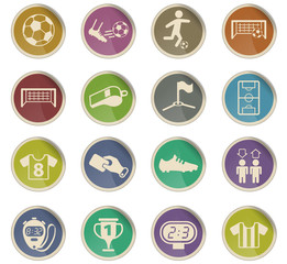 Fototapeta premium football icon set