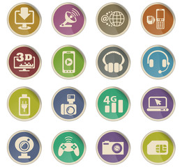 Fototapeta premium hi tech icon set