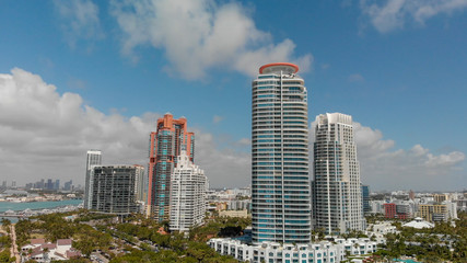 Fototapeta na wymiar South Pointe Park in Miami Beach, Florida