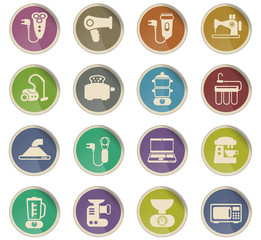 Fototapeta premium home appliances icon set