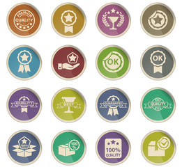quality icon set