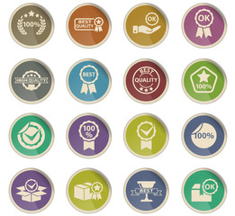 Fototapeta premium quality icon set