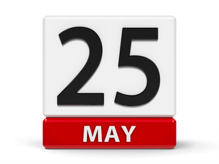 Cubes calendar 25th May