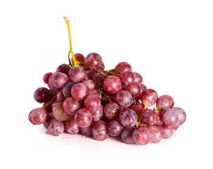 a bunch of grapes isolated on a white background