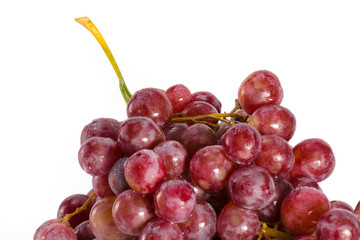Obraz premium a bunch of grapes isolated on a white background