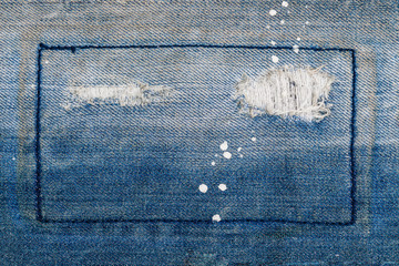 Denim blue jeans cloth frame
