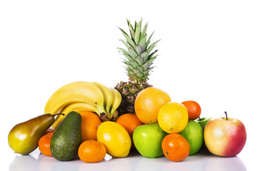 Assortment of exotic fruits