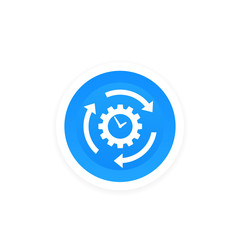 productivity and efficiency concept, vector icon