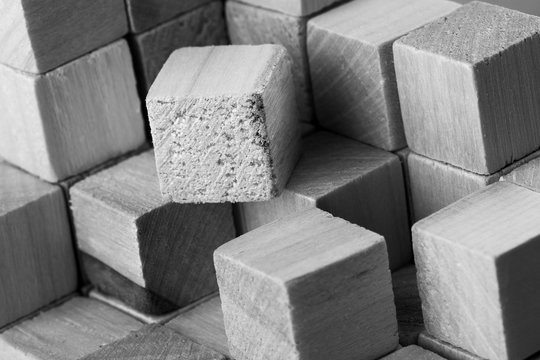 Wooden cubes © aleksandarfilip