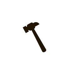 Hammer Icon. flat design
