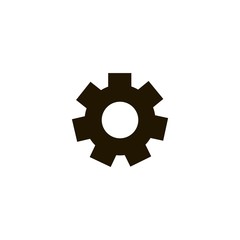Gear icon. flat design