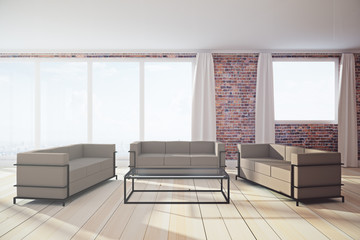 Clean living room interior