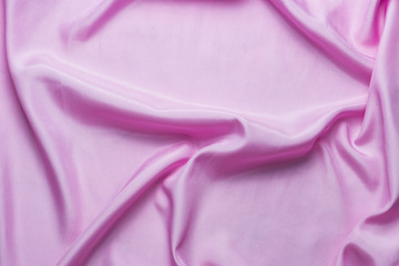 Smooth Silk Fabric or Statin of Pink with Waves, Can be used as background or wallpaper