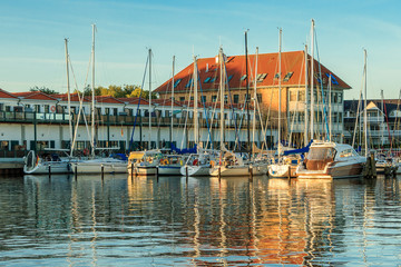 Yachthafen, Bootshafen Karlshagen Usedom. Ostsee_001 - obrazy, fototapety, plakaty