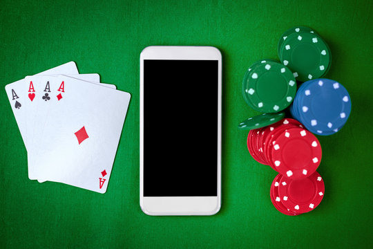 Mobile phone, chip cards and aces