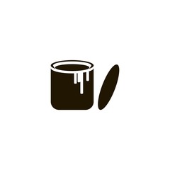 Paint can icon. flat design