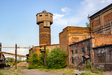 The territory of the old abandoned factory in Tula, industrial tourism
