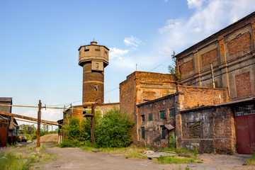 The territory of the old abandoned factory in Tula, industrial tourism
