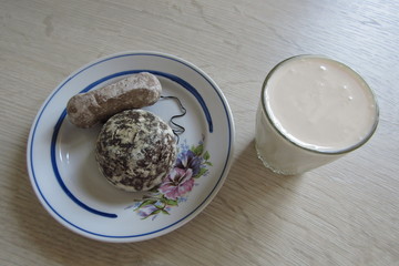 Fermented burger. Have a quick and healthy snack.