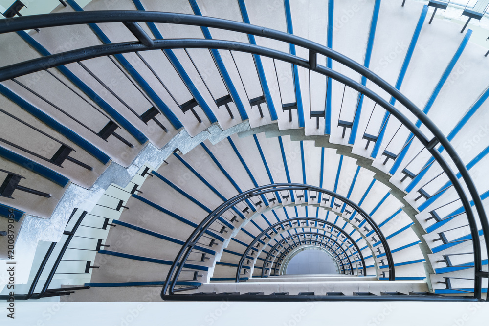 Canvas Prints simple modern semicircle staircase