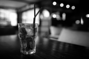 A table in a cafe objects