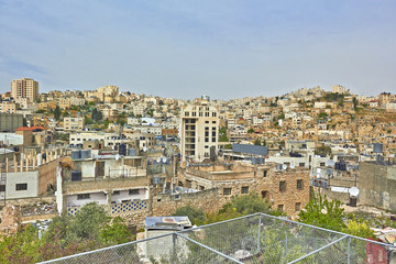 Tourists. Hebron. Ancient Jewish city in Israel.