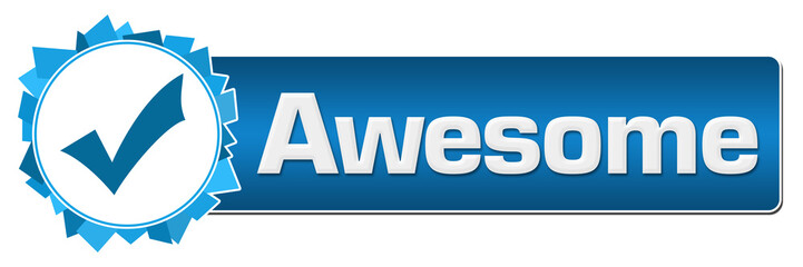 Awesome Blue Random Shapes Circle Bar 