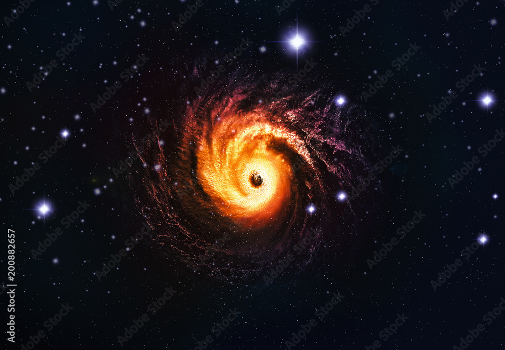 Canvas Prints galaxy and starlit sky, 3d rendering