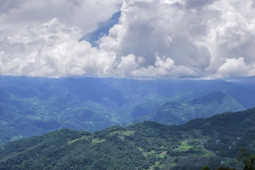 Beautiful Gangtok mountain range, Sikkim